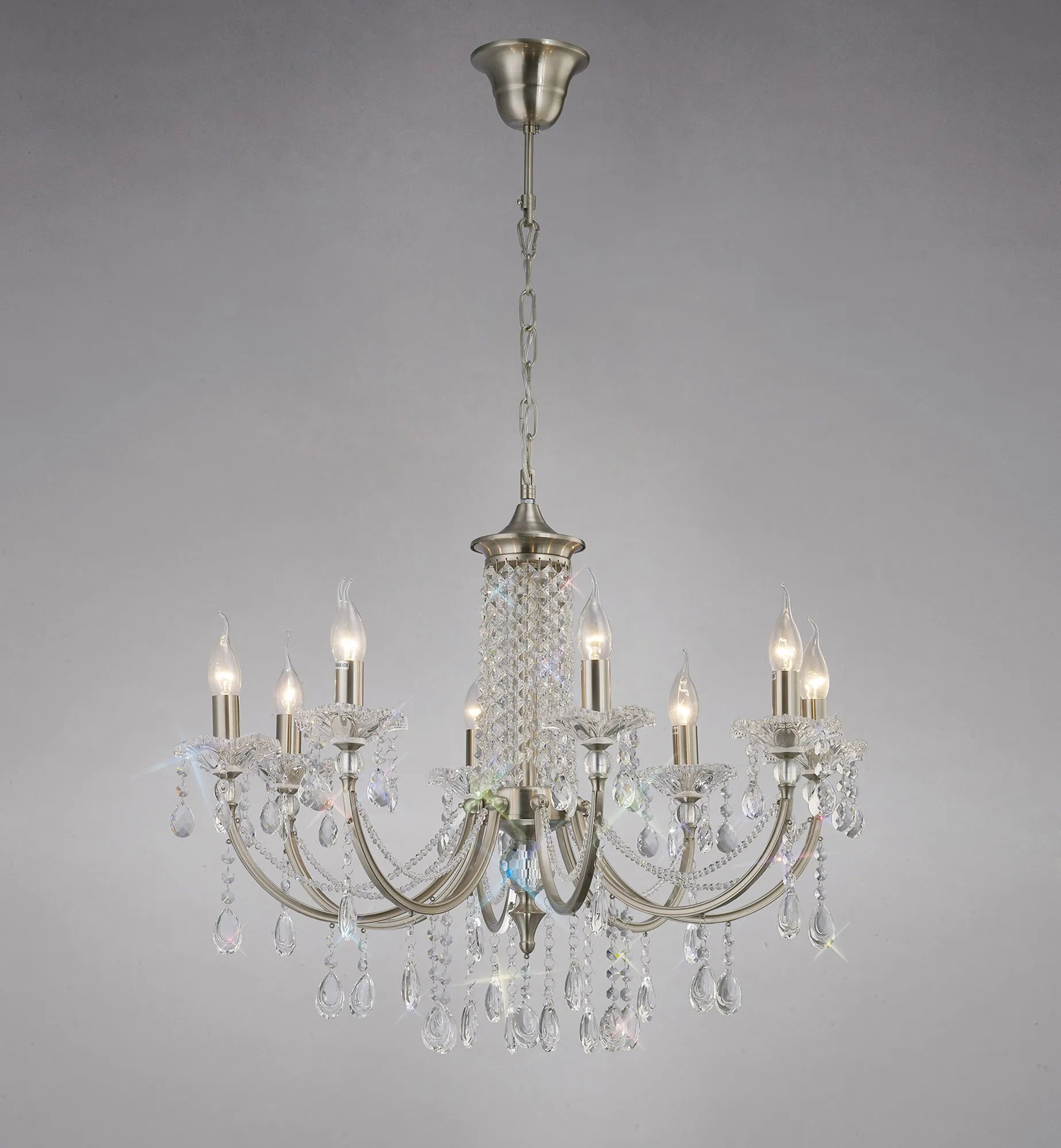 IL32088  Leana Crystal Chandelier 8 Light